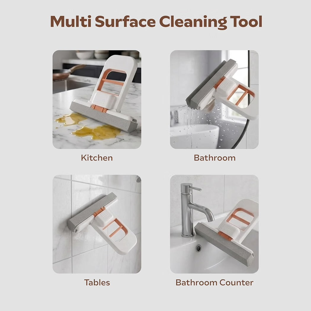 Mini Foldable Desktop Moo For Kitchen - Self‑Squeeze Sponge Mop for Wet & Dry Use – Portable Cleaning Tool – Kitchen, Bathroom, Glass, Living Room